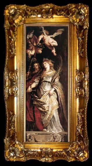 framed  RUBENS, Pieter Pauwel Sts Eligius and Catherine, ta009-2